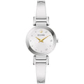 Bulova Marc Anthony Ladies Modern Diamond Silver Stainless Steel Bangle Bracelet WatchSilver White Dial Style: 96P241