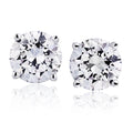 1/4 cttw Natural Diamond Earrings AGS Certified Diamond Stud Earrings for Women 14 Karat White Gold Round Brilliant Shaped Earrings 4 Prong Setting with Screw Back and Post Studs