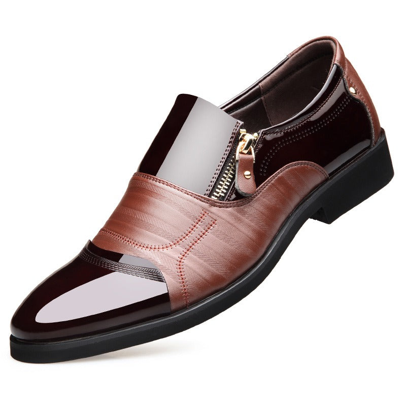 Men's Leather Shoes Sharp Pointed Outdoor Anti Slip