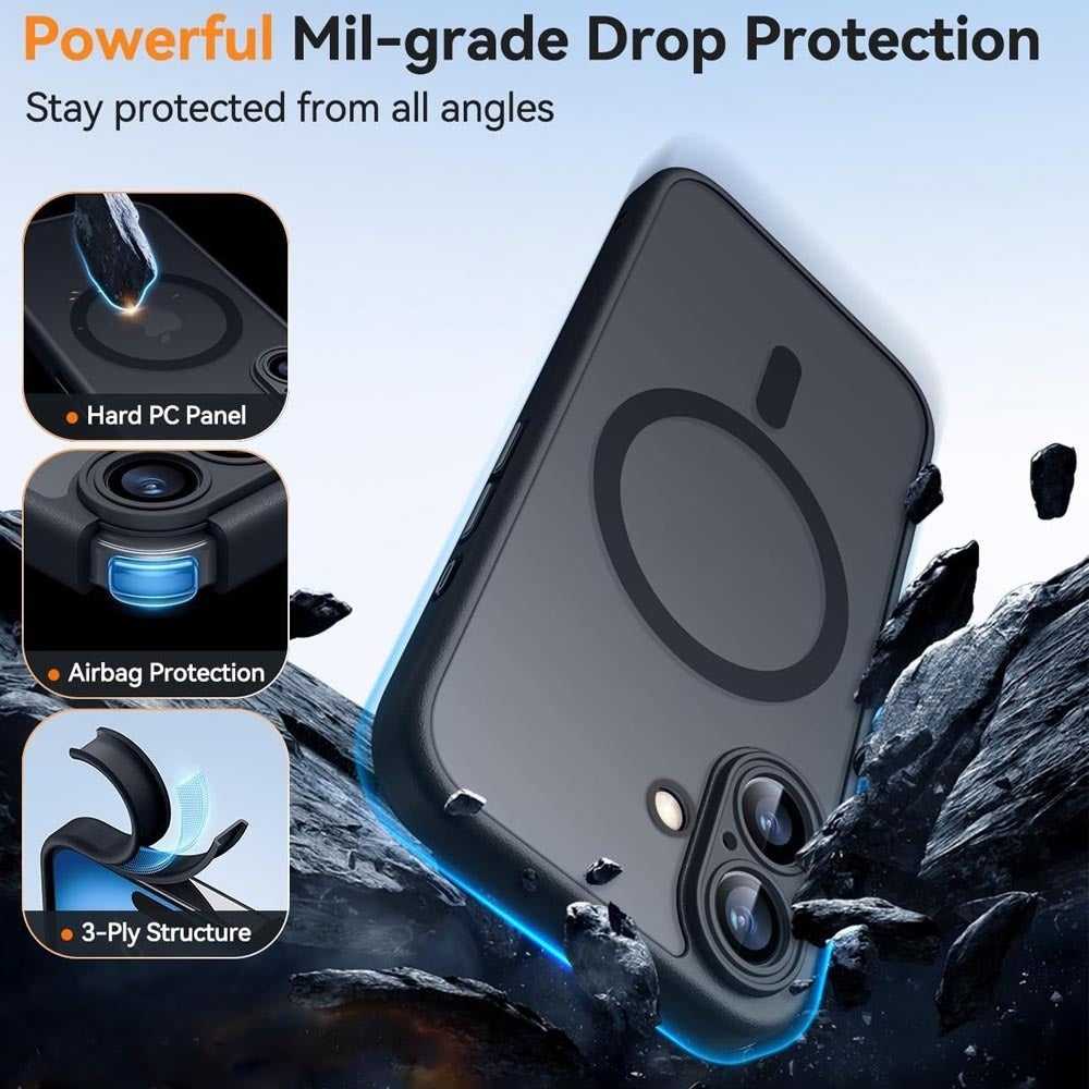 Magnetic Absorption Matte Phone Case